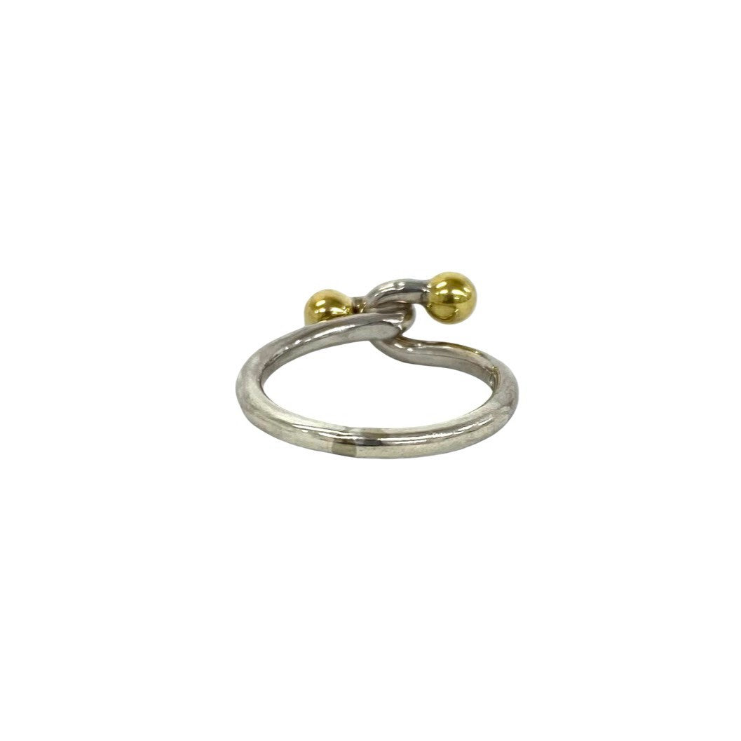TIFFANY&Co. ティファニー (Vintage) フック&アイ リング 指輪 8号 925 K18 750YG 6