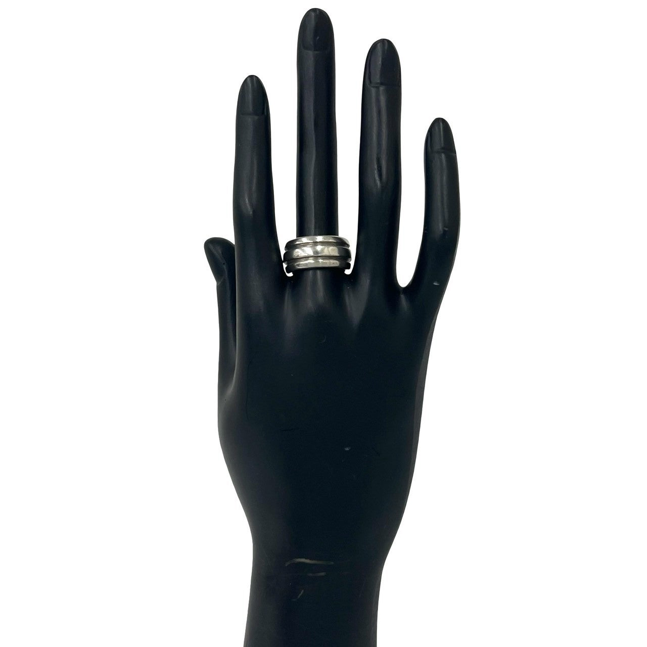 TIFFANY&Co. ティファニー (Vintage) グルーブド ダブルライン リング 指輪 2