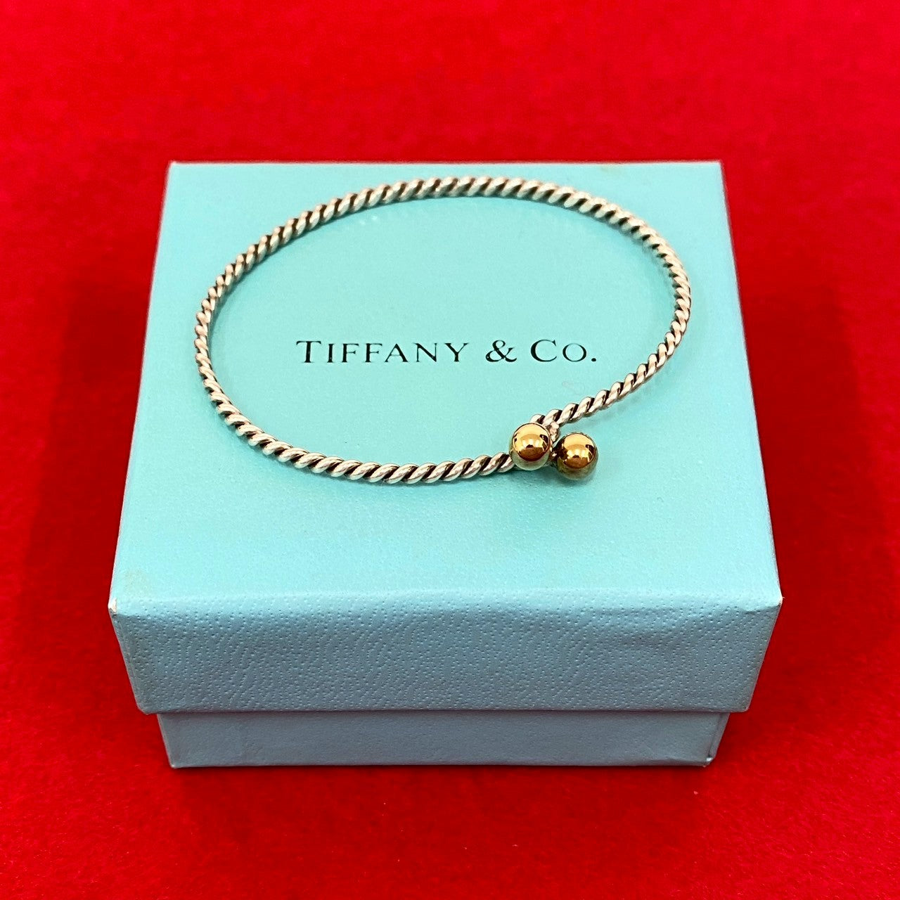 TIFFANY&Co. ティファニー ツイスト ダブル アイ バングル