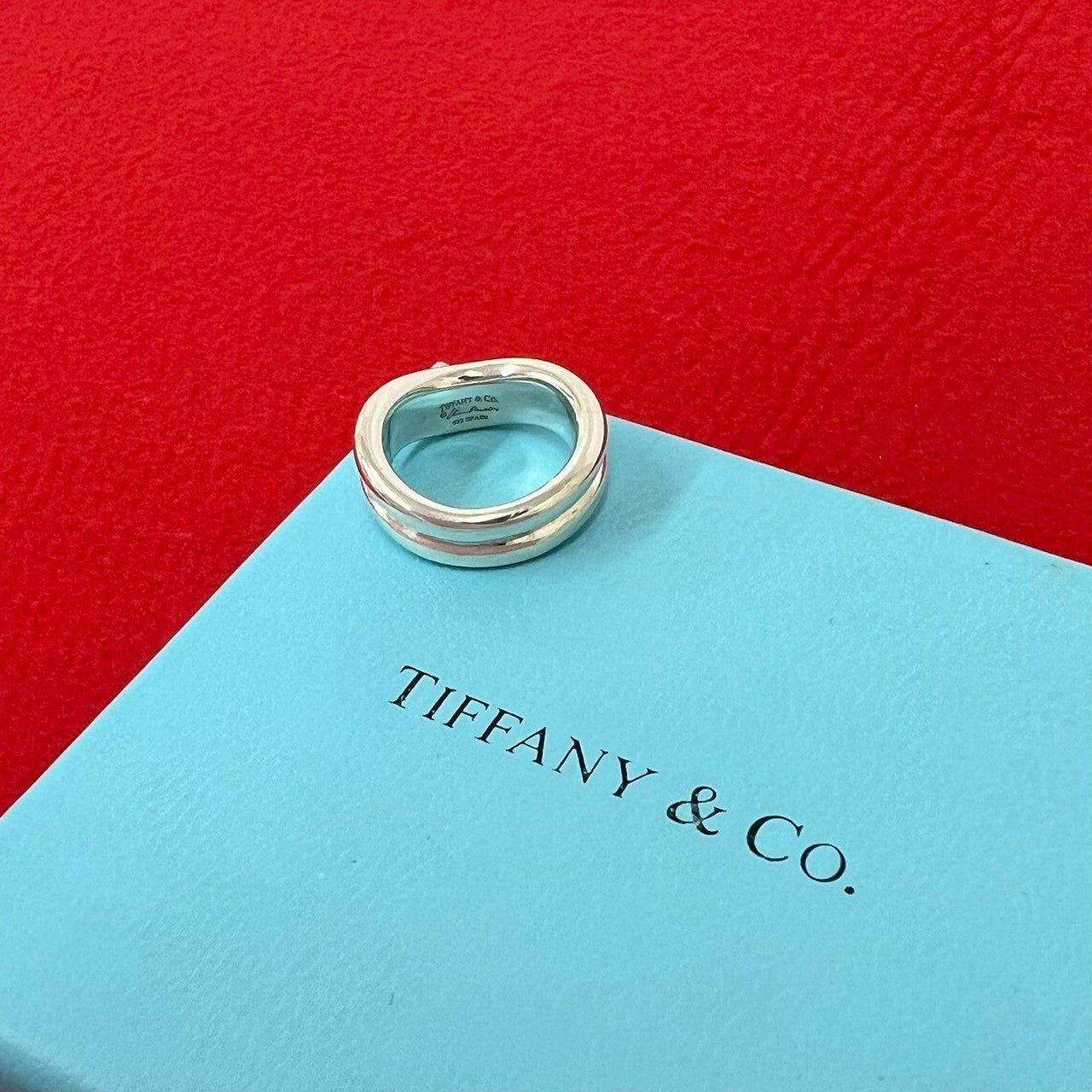 TIFFANY&Co. ティファニー (Vintage) ダブル カーブ ド リング 指輪