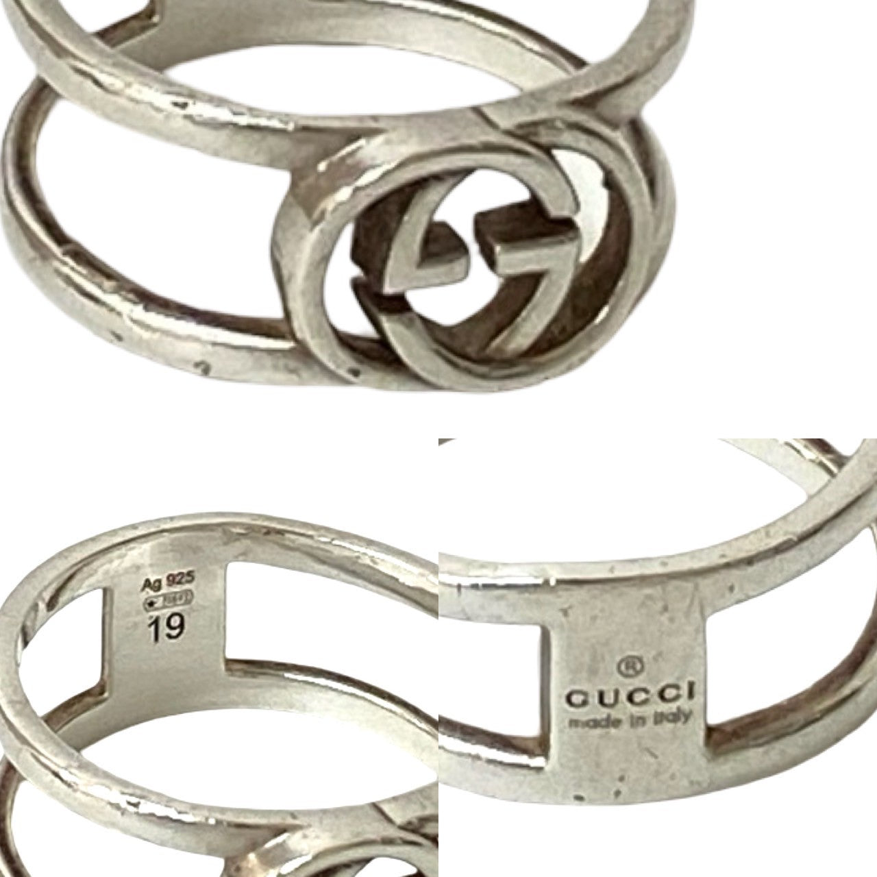 GUCCI インターロッキング G オープンハンド リング 3