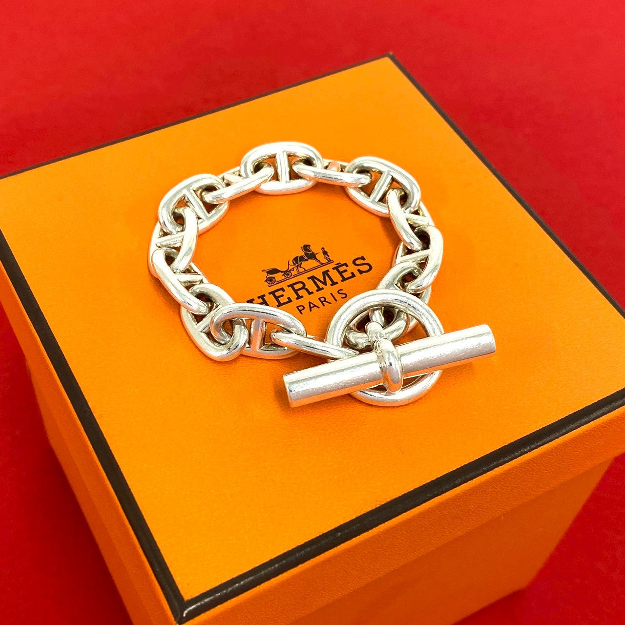 HERMES エルメス シェーヌダンクル MM 13コマ ブレスレット