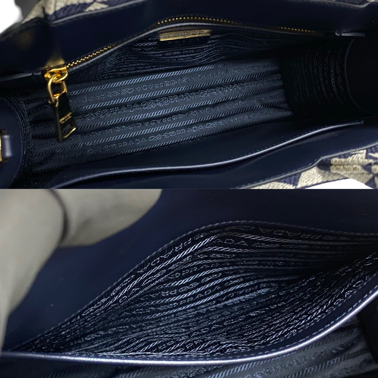 PRADA シンボル エンブロイダリー ファブリック スモール 8