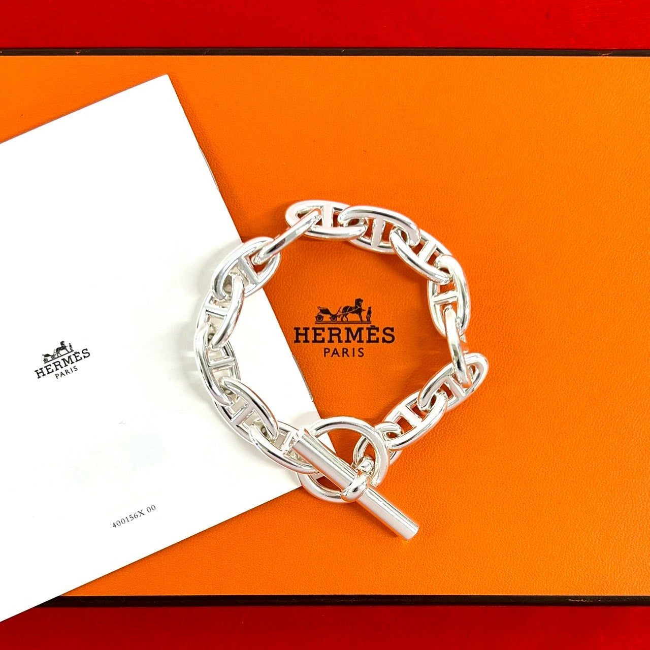 HERMES エルメス シェーヌダンクル GM ブレスレット 13コマ