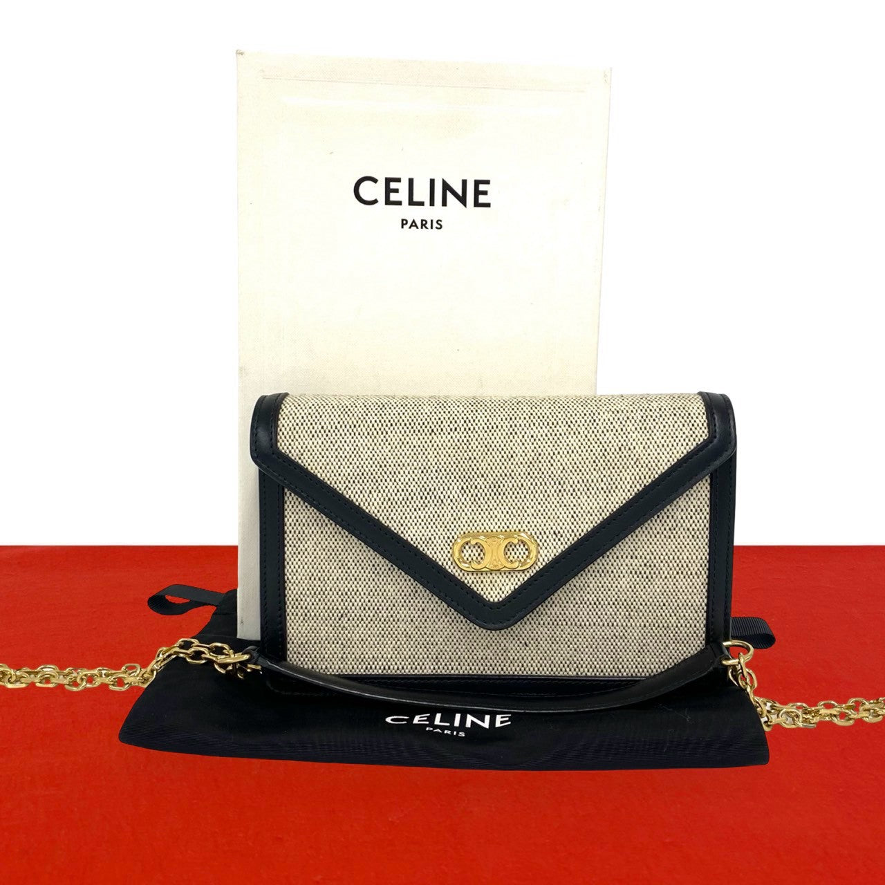 CELINE トリオンフ チェーン ショルダー