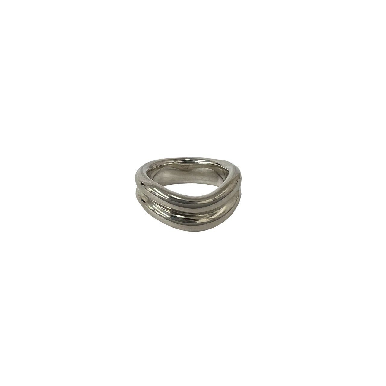 TIFFANY&Co. ティファニー (Vintage) ダブル カーブ ド リング 指輪 6