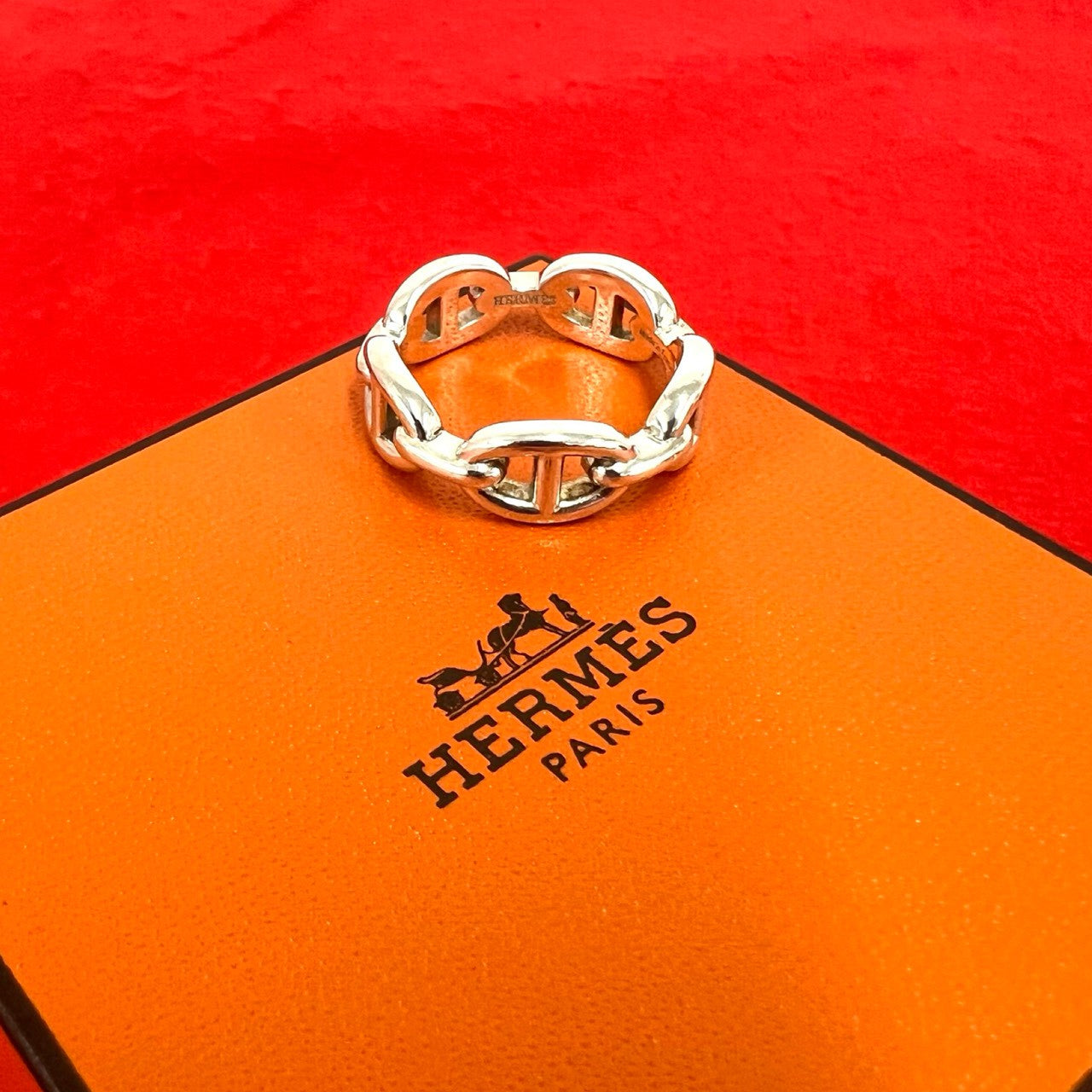 HERMES エルメス シェーヌダンクル アンシェネ リング 指輪