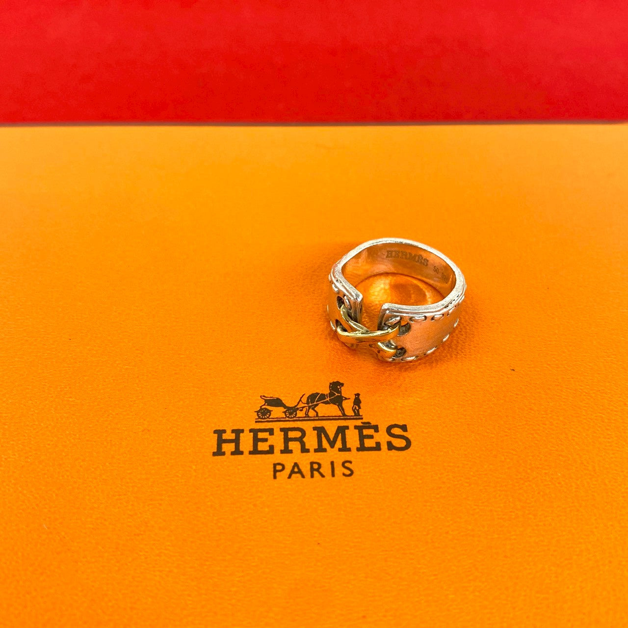 HERMES エルメス (Vintage) メキシコ リング 925 K18 750YG 指輪