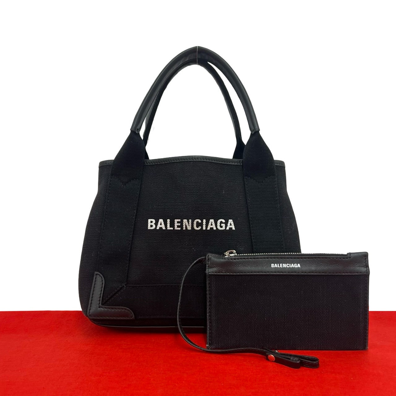 BALENCIAGA バレンシアガ ネイビーカバス XS ハンドバッグ