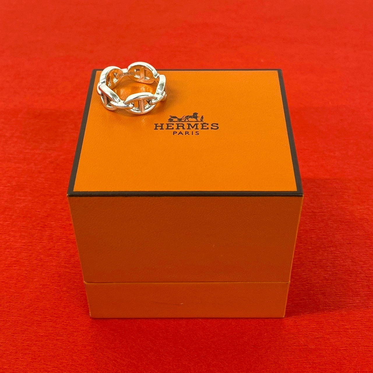 HERMES エルメス シェーヌダンクル アンシェネ 925 リング 指輪