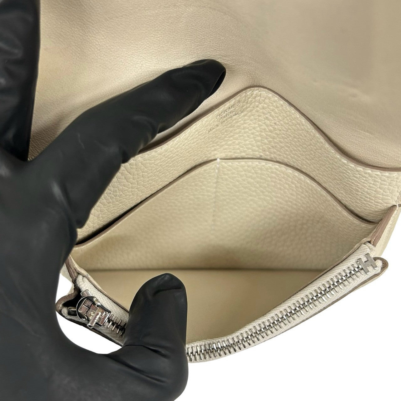 HERMES エルメス ドゴン コンパクト 二つ折り財布 トリヨンクレマンス 9