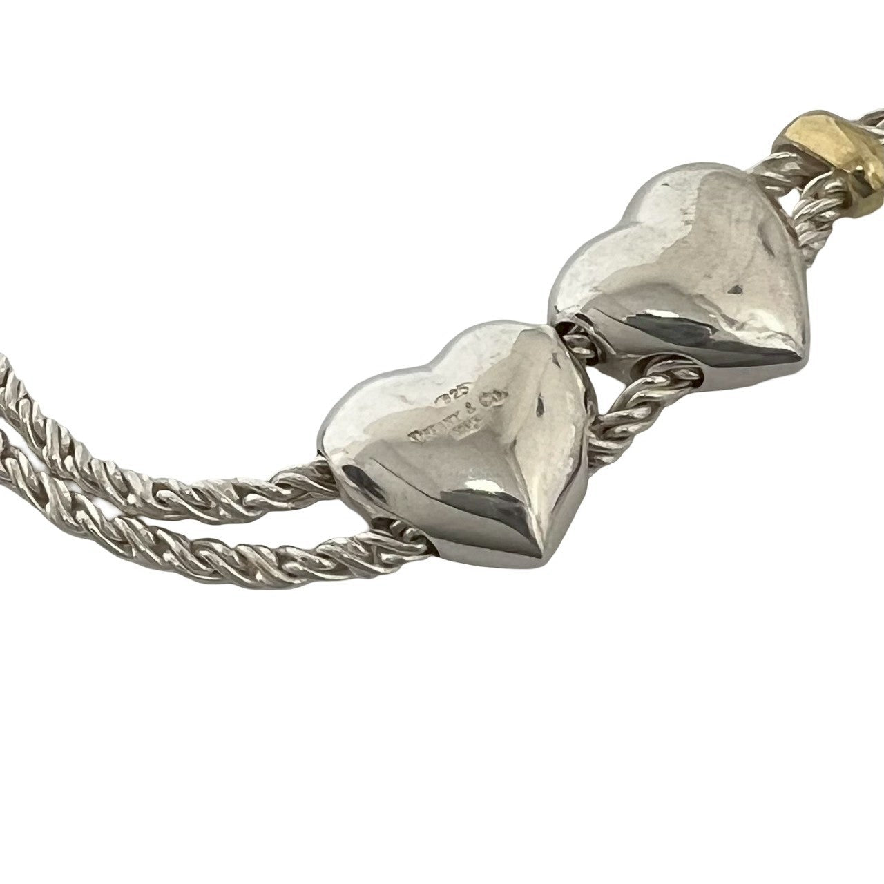 TIFFANY&Co. ティファニー (Vintage) ダブルロープ ハート ネックレス 925 K18 750YG 3