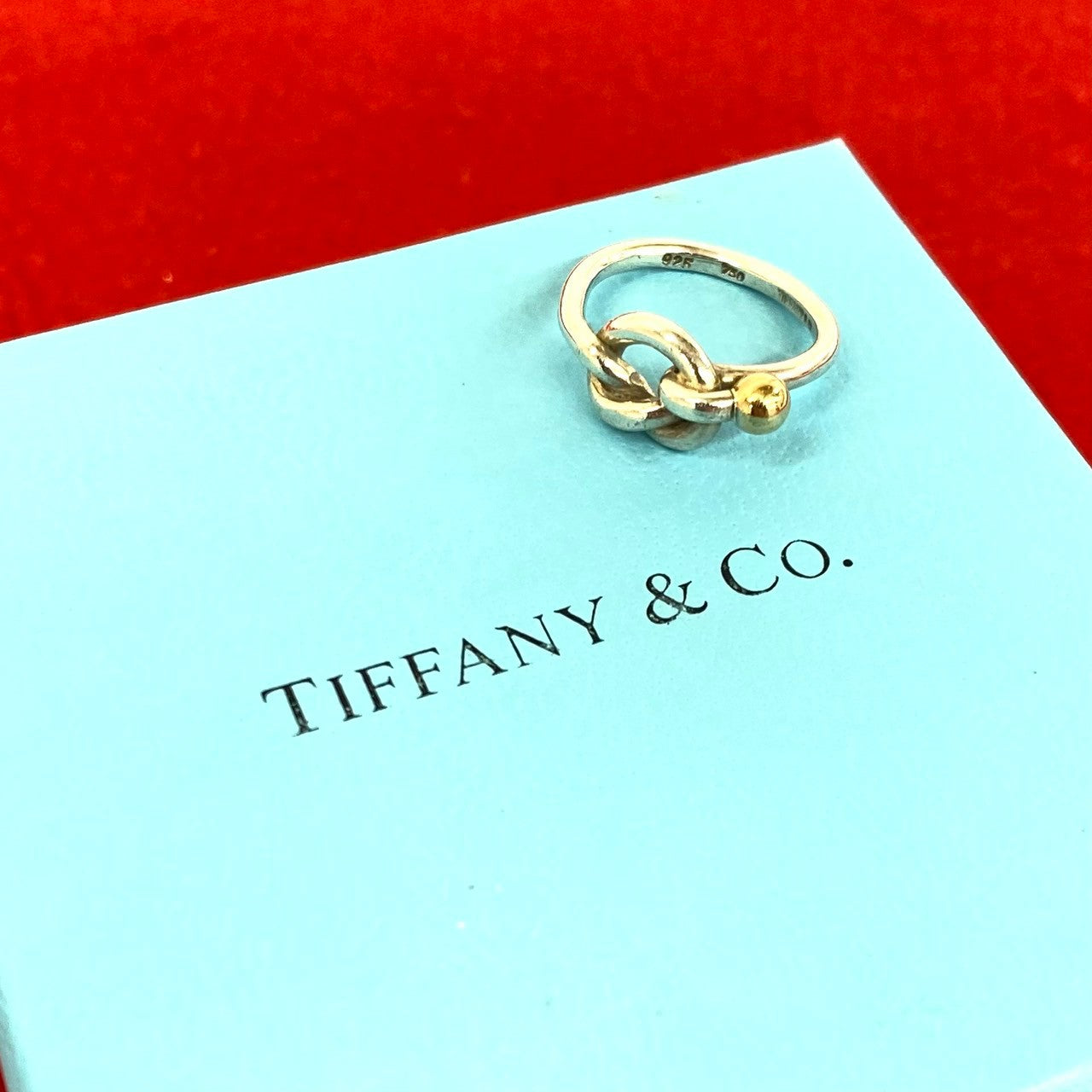 TIFFANY&Co. ティファニー (Vintage) ラブノット リング 指輪 6号 925 K18 750YG