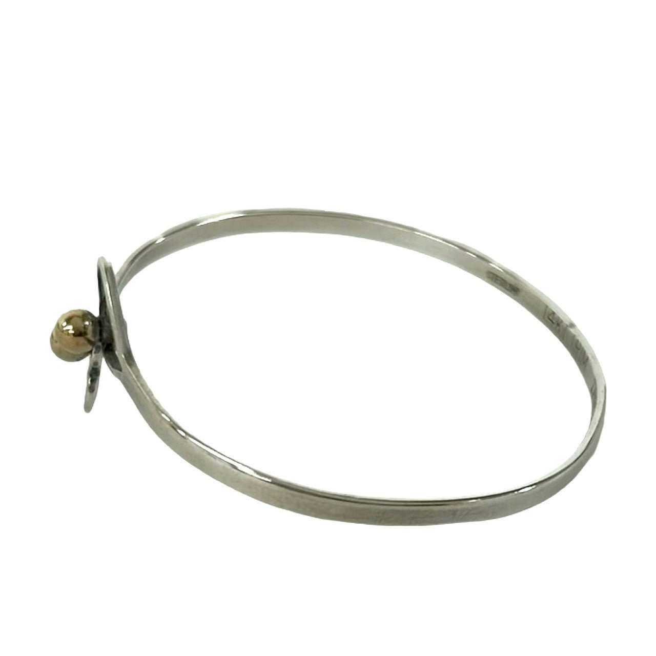 TIFFANY&Co. ティファニー (Vintage) フック&アイ ダブルハート バングル 925 K14 585YG 5