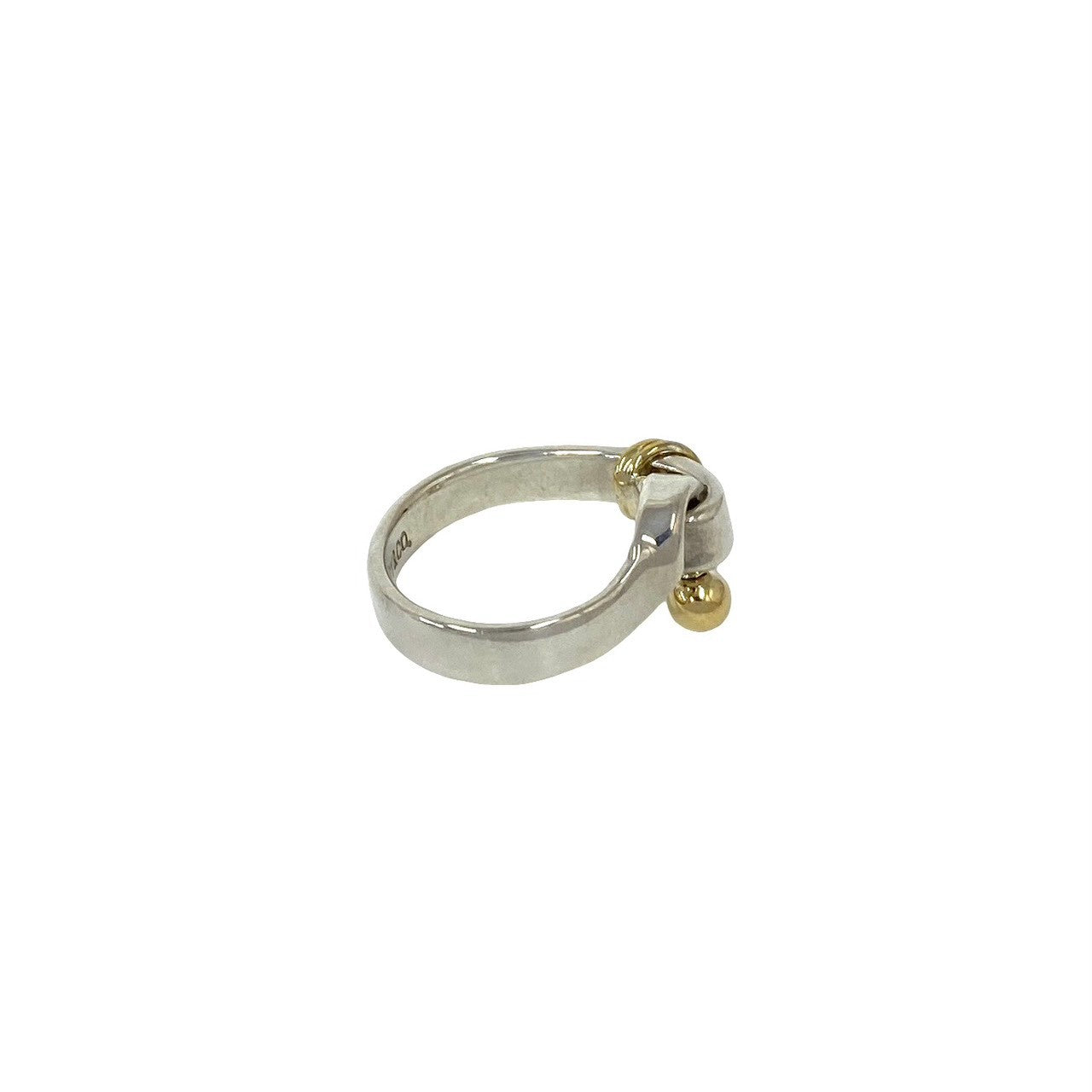 TIFFANY&Co. ティファニー (Vintage) フック&アイ ラブノット リング 指輪 8号 925 K18 750YG 5