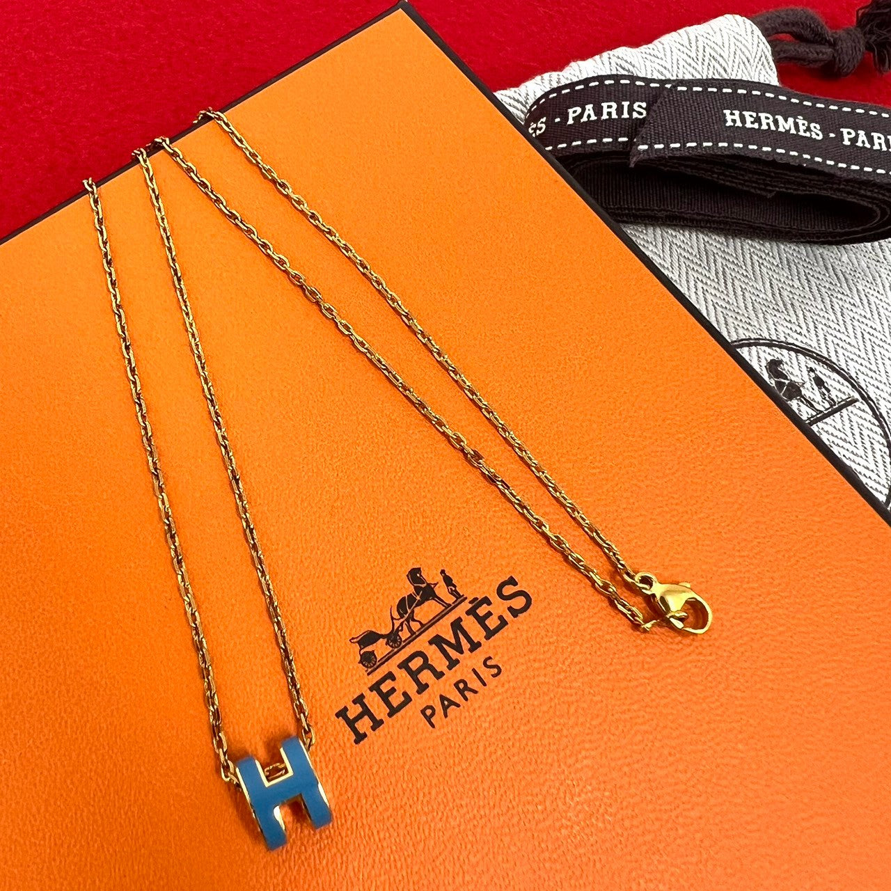 HERMES エルメス ミニ ポップアッシュ ネックレス