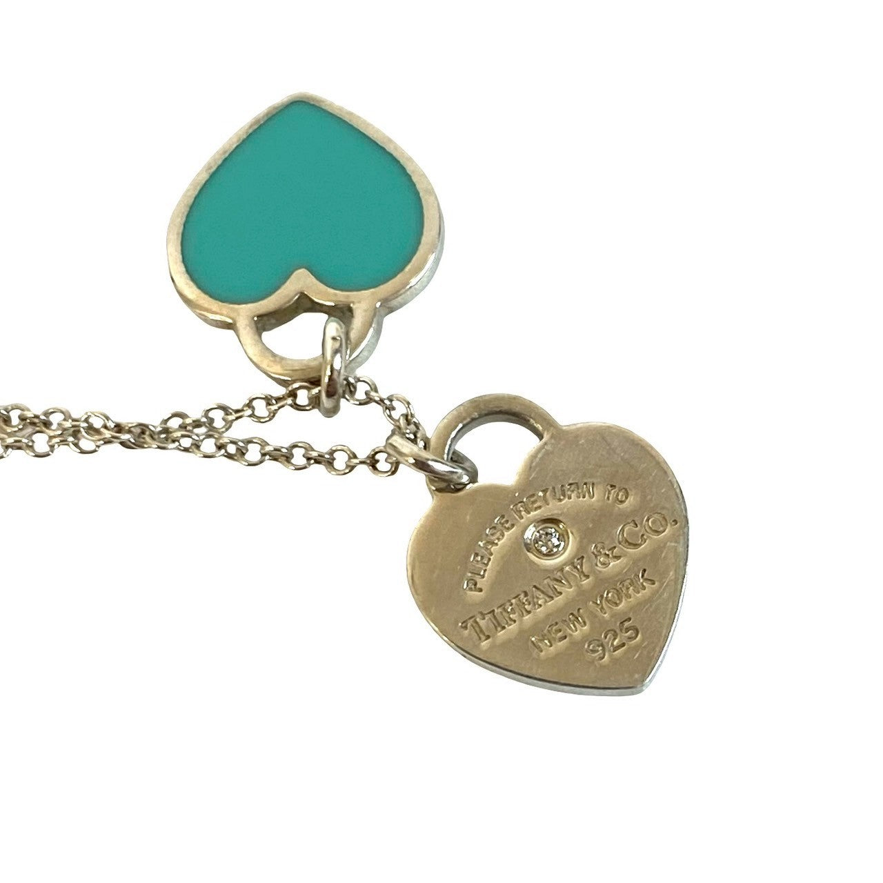 TIFFANY&Co. ティファニー リターントゥ ティファニー ブルー ダブル ハート ネックレス 3