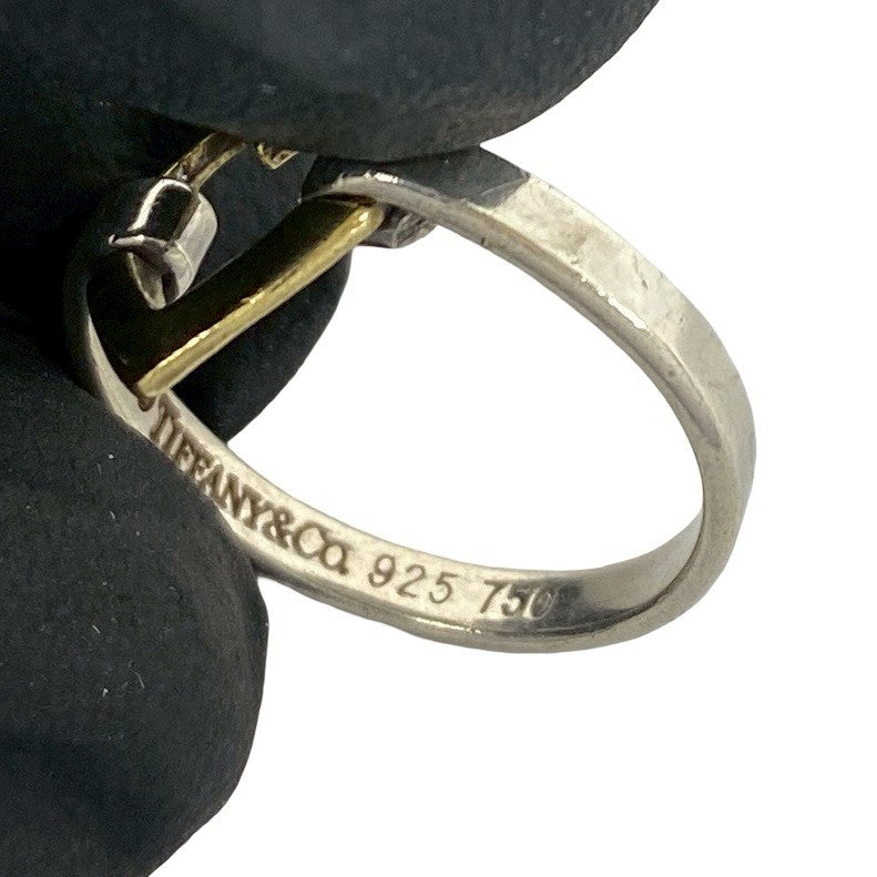 TIFFANY&Co. ティファニー (Vintage) オープンハート リング 925 K18 750YG 指輪 3