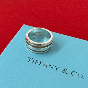 TIFFANY&Co. ティファニー (Vintage) グルーブド ダブル リング 指輪 8号