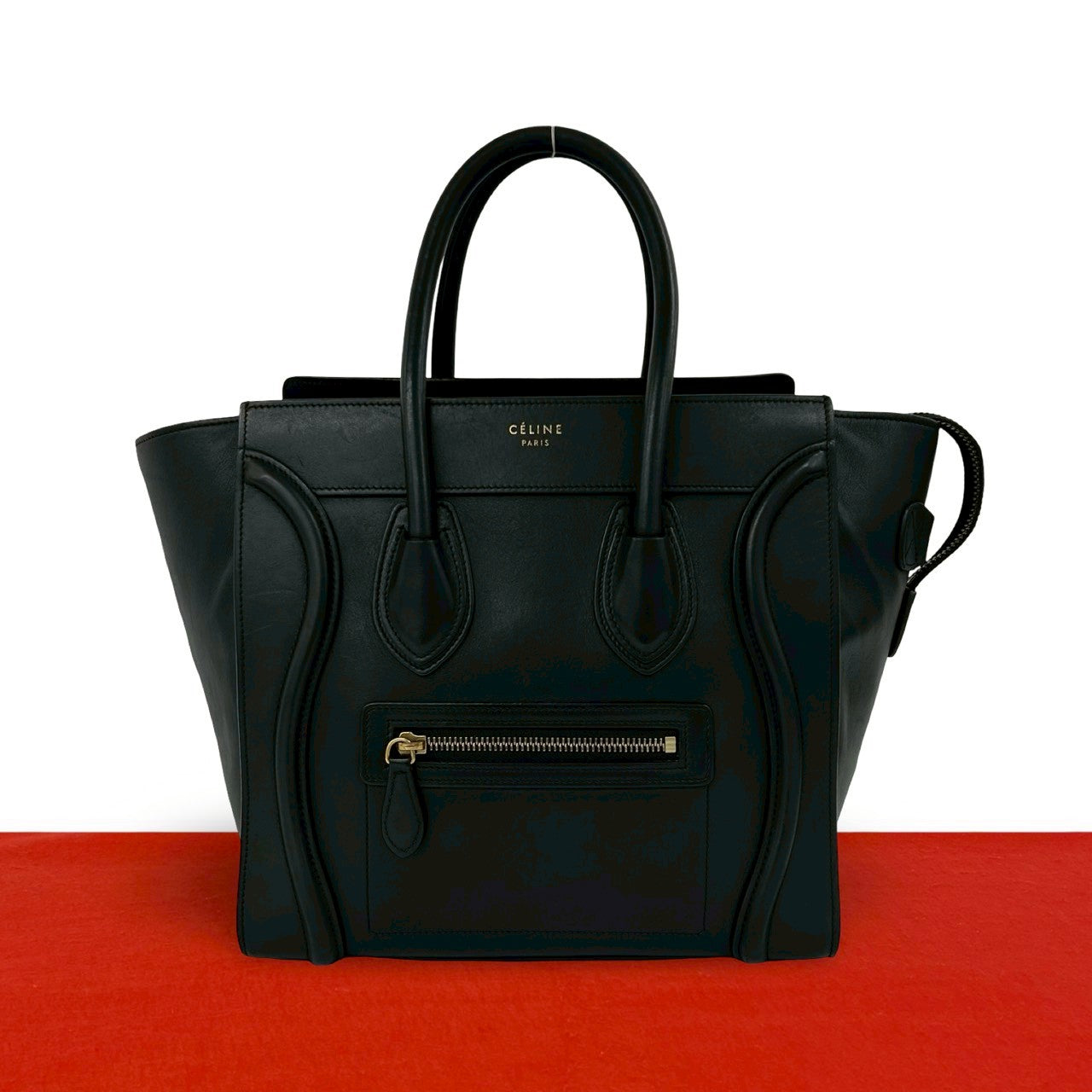 CELINE セリーヌ ラゲージ マイクロショッパー ハンドバッグ