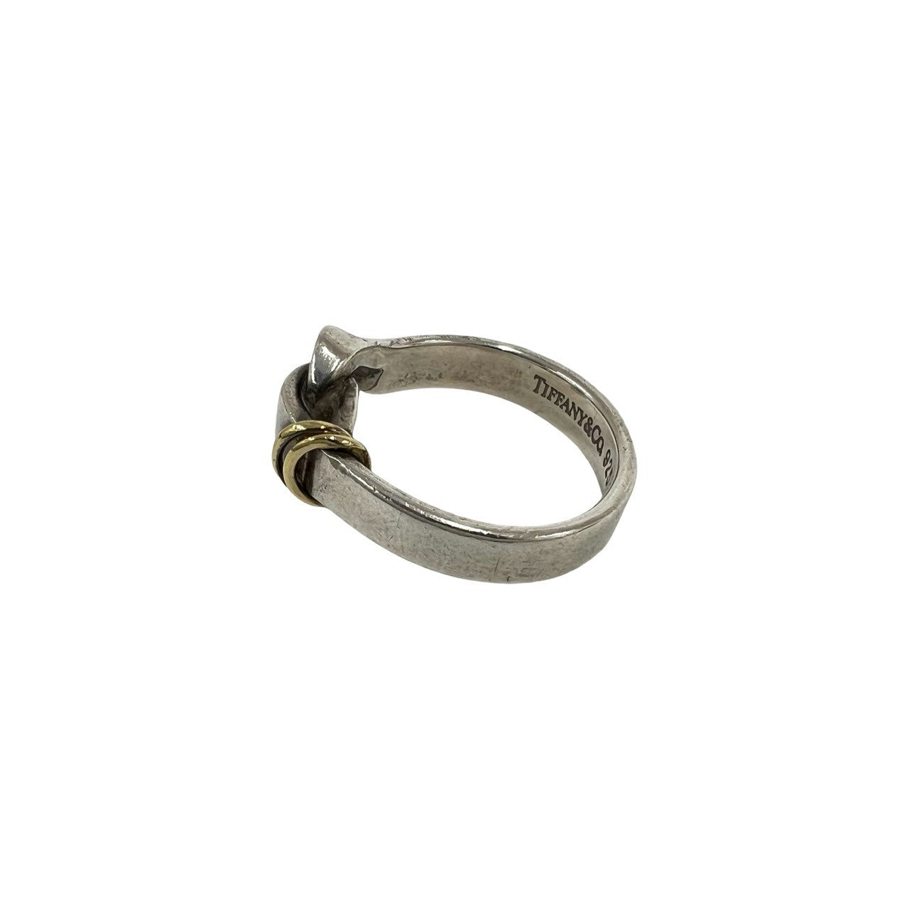 TIFFANY&Co. ティファニー (Vintage) フック&アイ リング 925 K18 750YG 指輪 9号 4