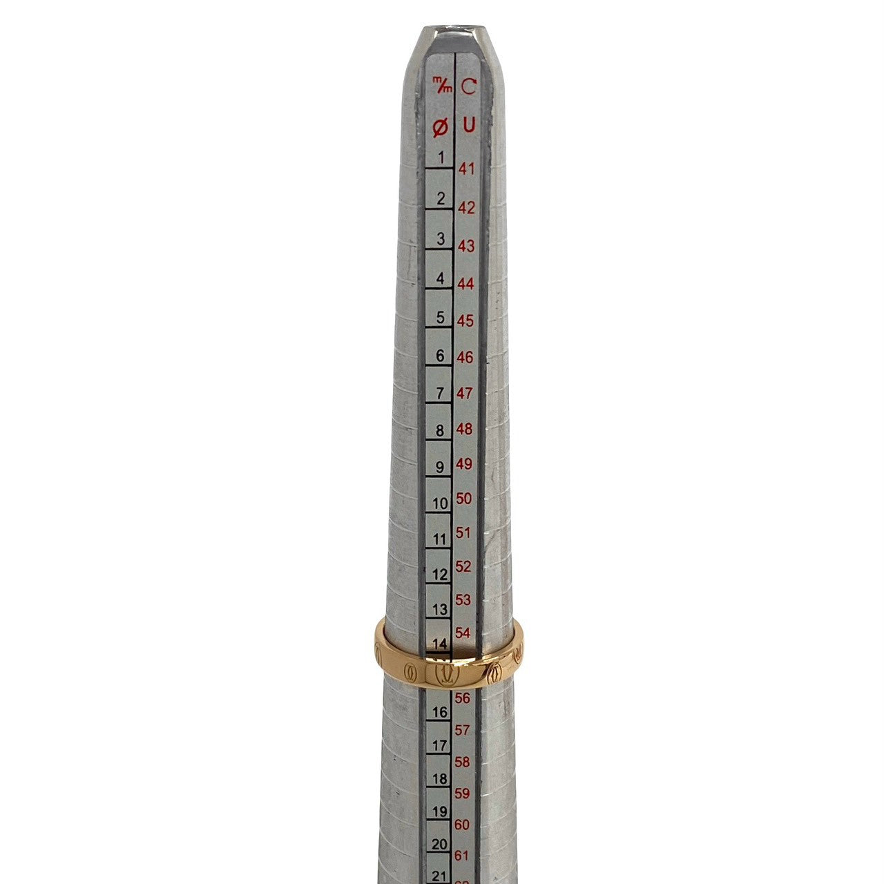 CARTIER カルティエ ハッピーバースデー リング 指輪 15号 表記サイズ #55 K18 750PG 7