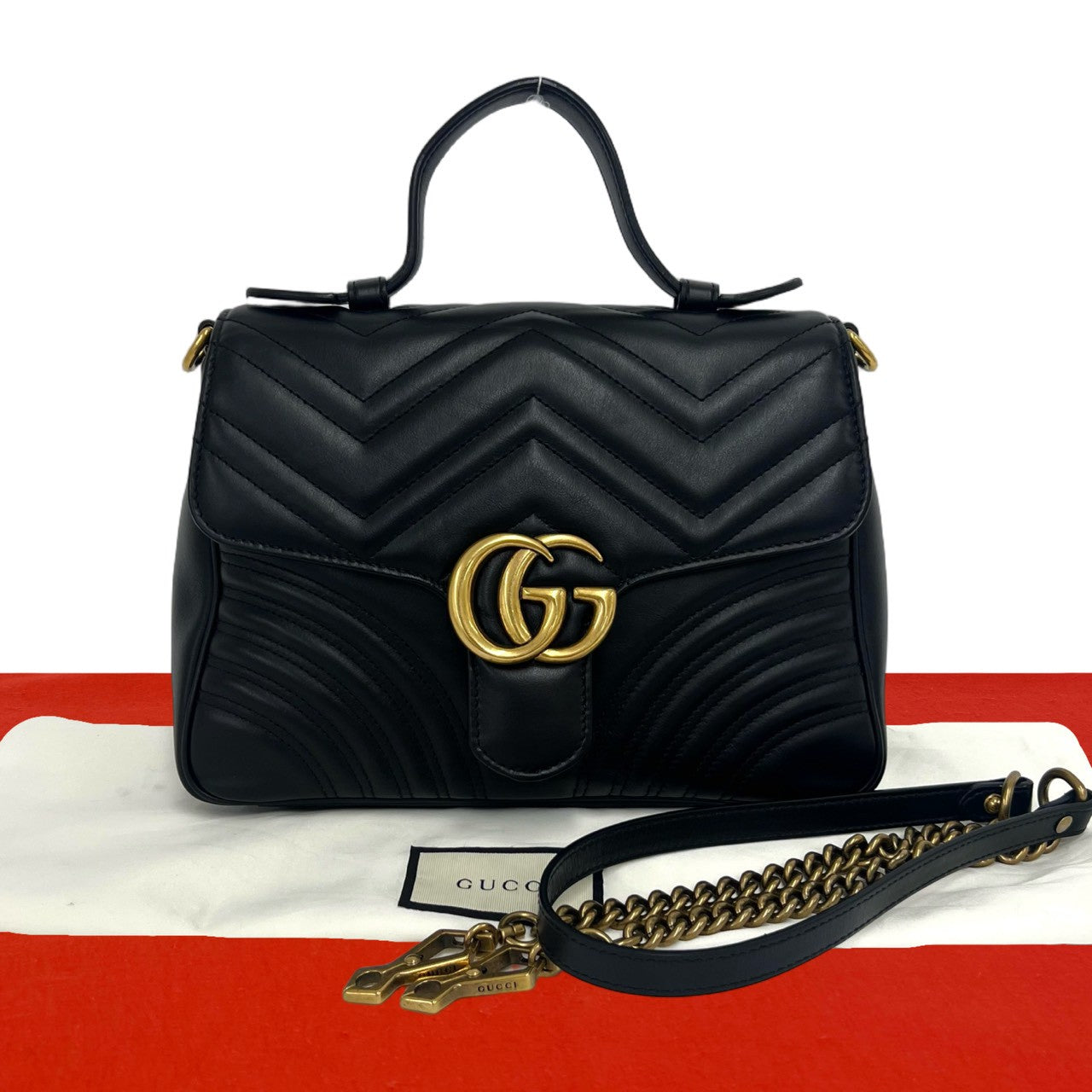 GUCCI グッチ GGマーモント ショルダーバッグ
