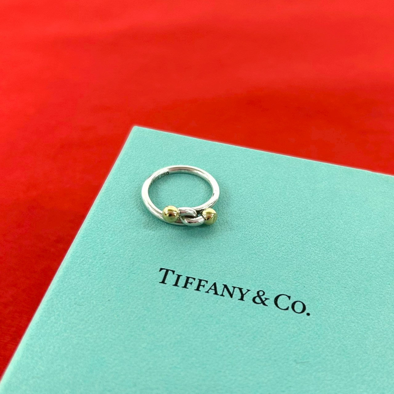 TIFFANY&Co. ティファニー ラブノット 925 K18 750YG リング 指輪