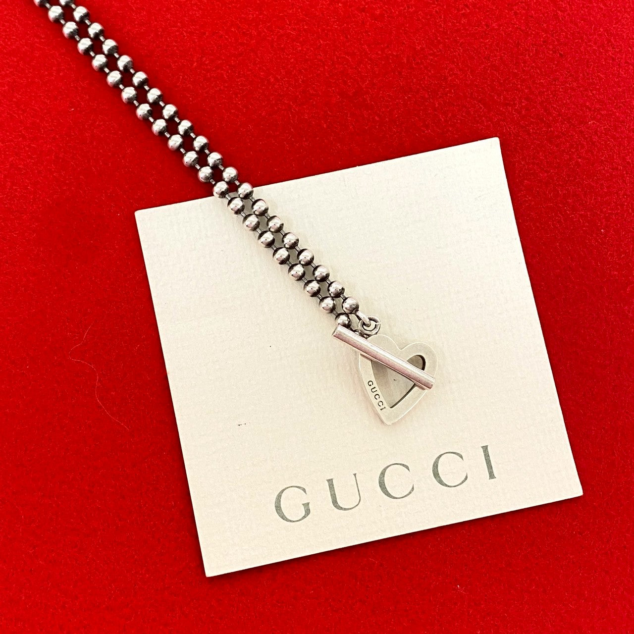 GUCCI グッチ トグルハート ネックレス