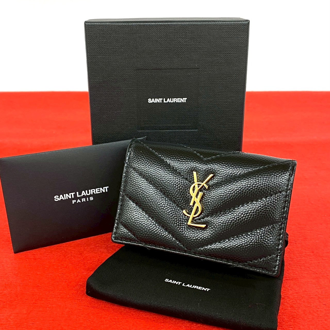 SAINT LAURENT PARIS サンローランパリ 三つ折り財布