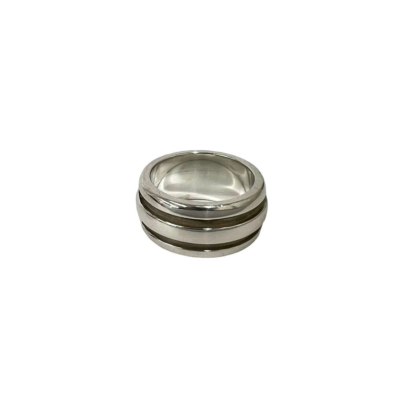 TIFFANY&Co. ティファニー (Vintage) グルーブド ダブルライン リング 指輪 8号 6