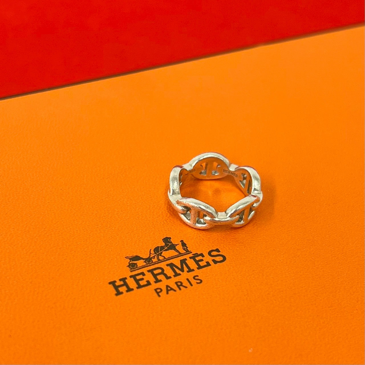 HERMES エルメス アンシェネ リング 指輪
