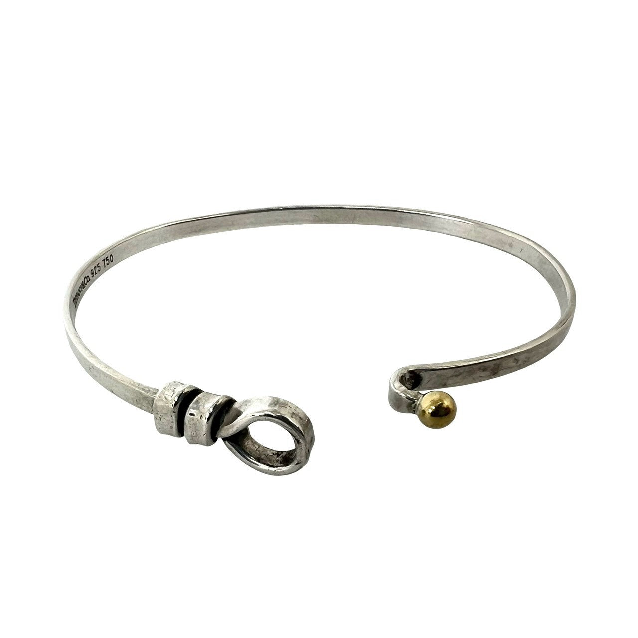 TIFFANY&Co. ティファニー (Vintage) フック&アイ ブレスレット 925 K18 750YG 7