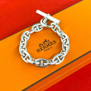 HERMES エルメス (Vintage) マルジェラ期 シェーヌダンクル PM 15コマ ブレスレット