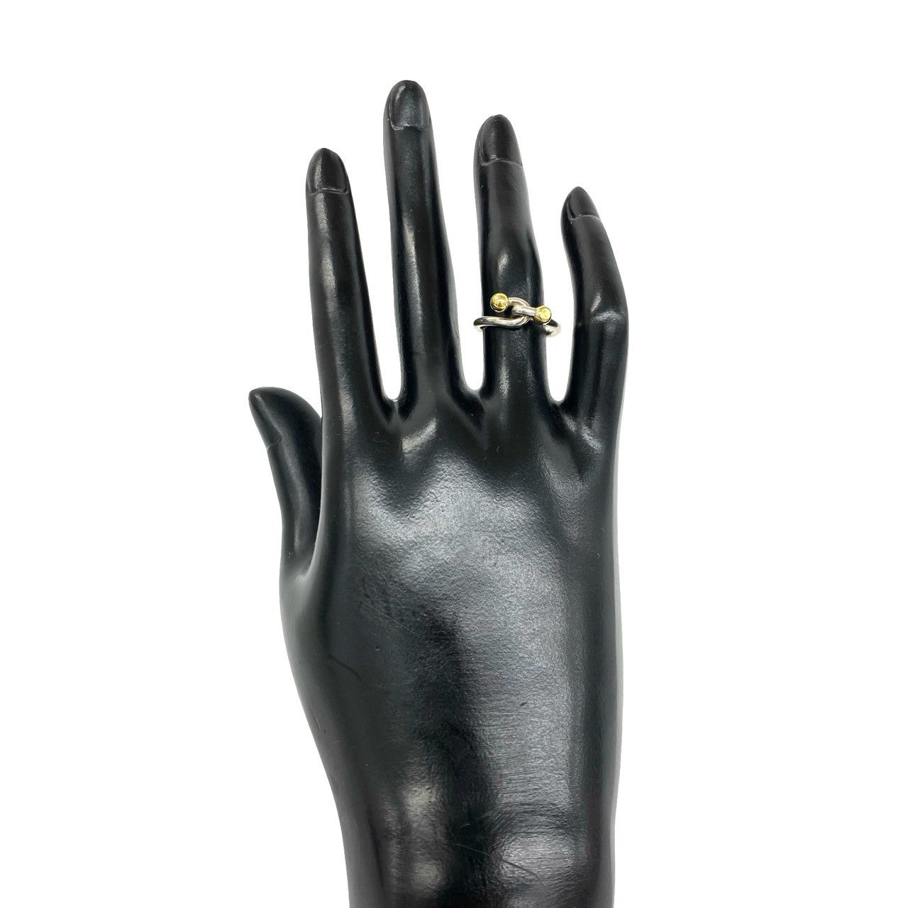 TIFFANY&Co. ティファニー (Vintage) フック&アイ リング 指輪 8号 925 K18 750YG 2