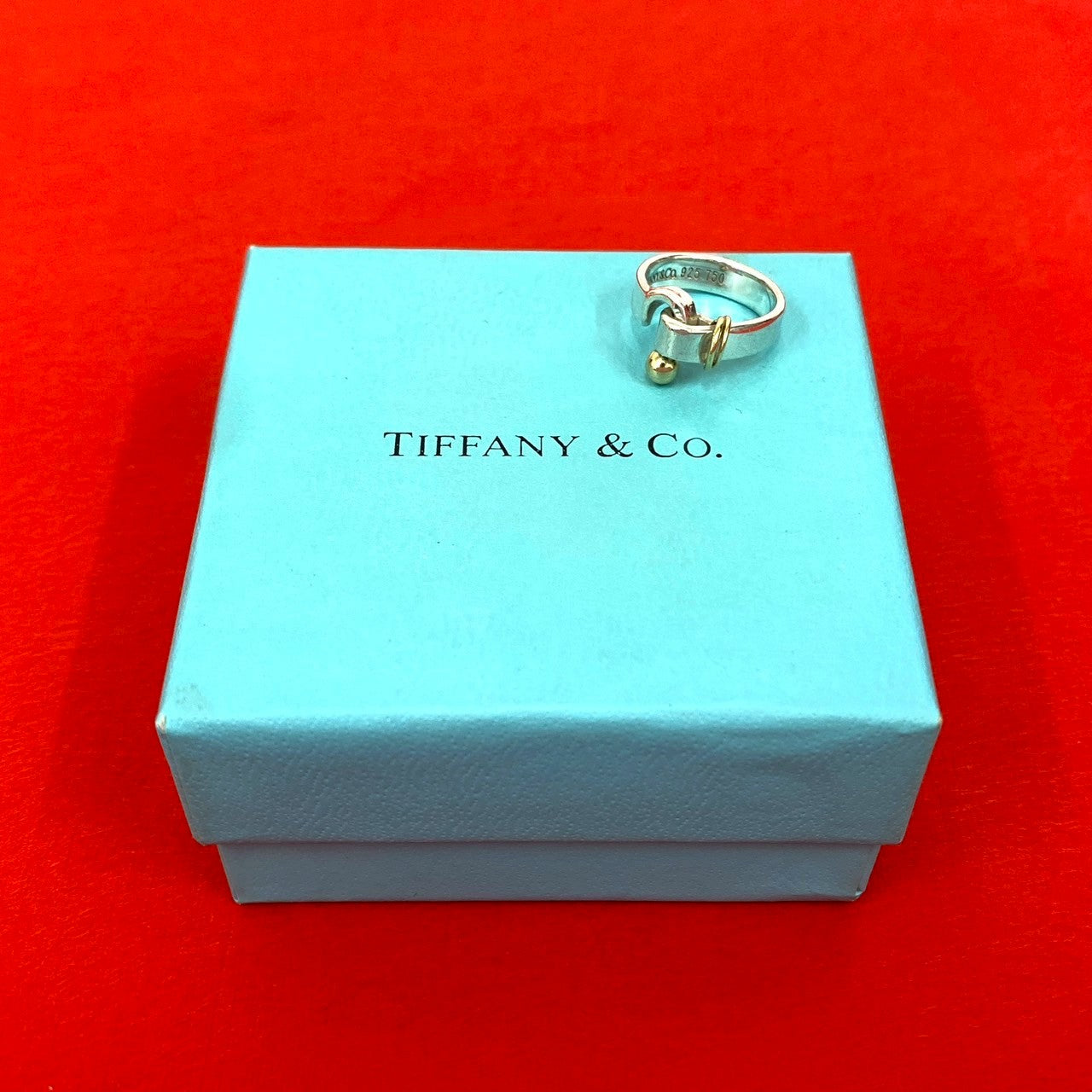 TIFFANY&Co. ティファニー フック&アイ 925 K18 リング 指輪