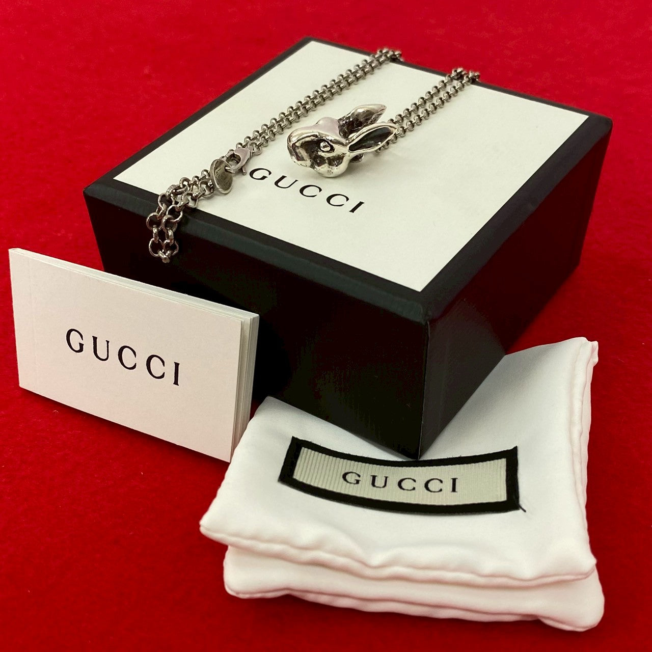 GUCCI アンガーフォレスト ラビットヘッド ネックレス