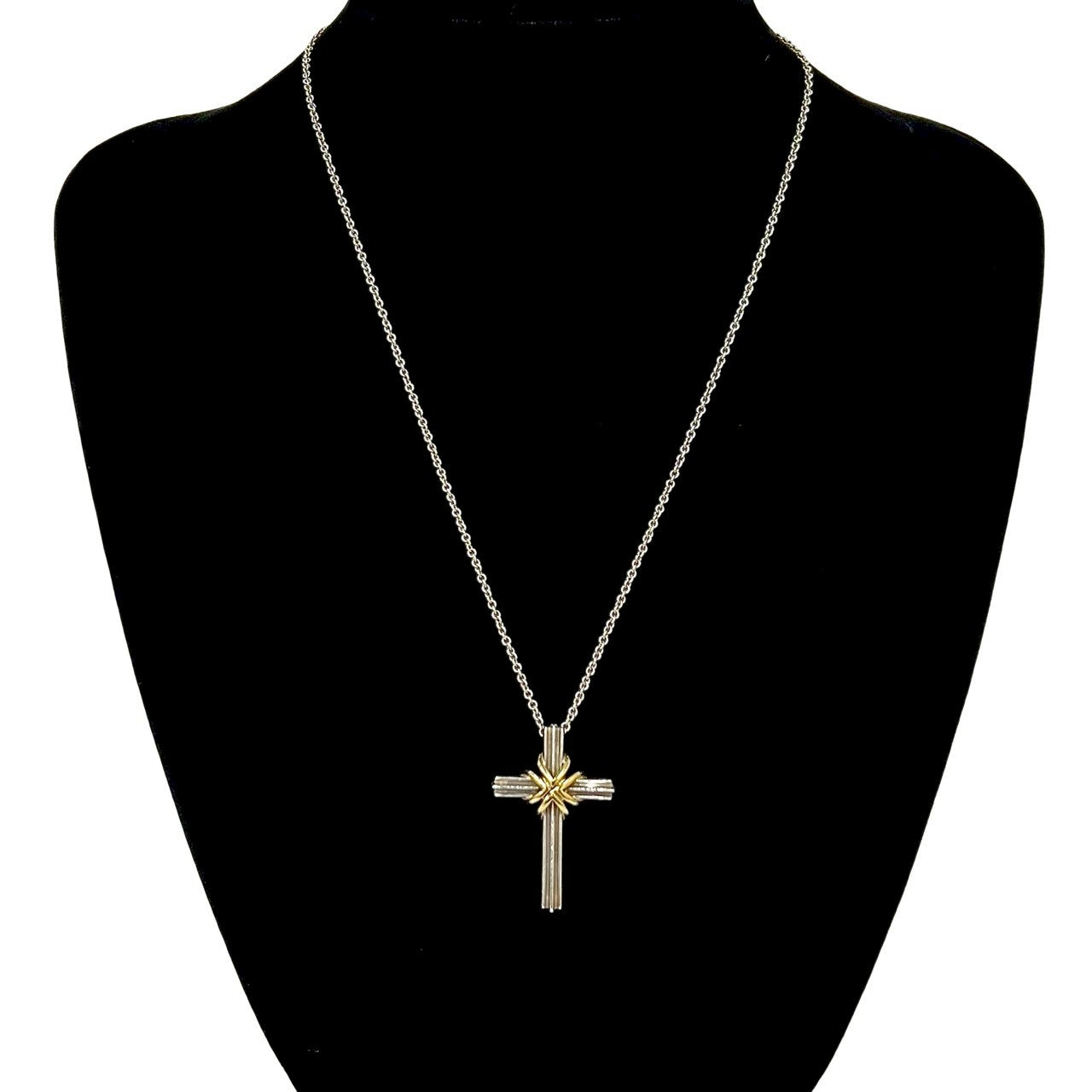 TIFFANY&Co. ティファニー シグネチャー クロス 750 K18 750YG ネックレス 2