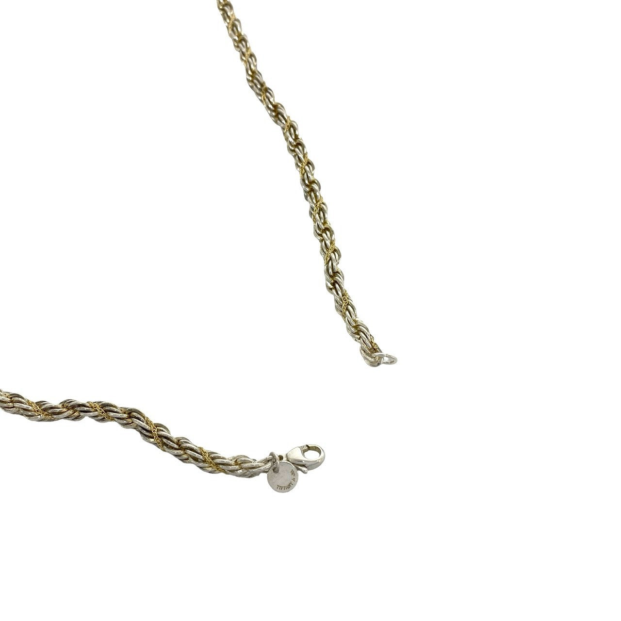 TIFFANY&Co. ティファニー (Vintage) ツイストロープ ネックレス 925 K18 750YG 5