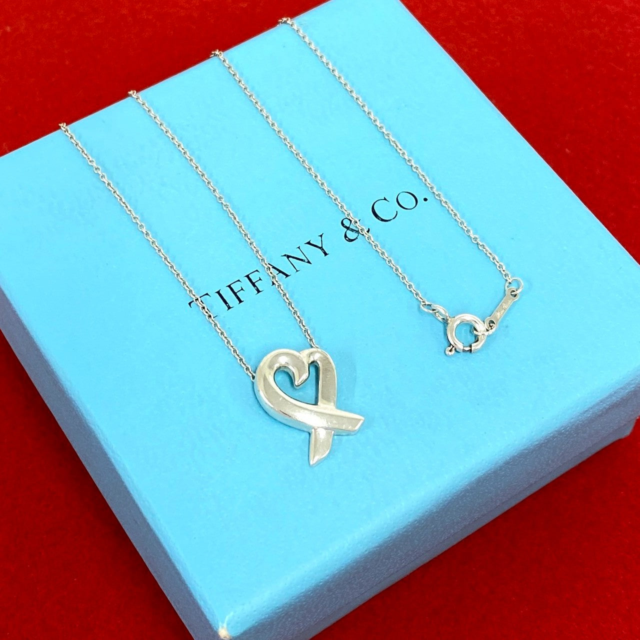 TIFFANY&Co. ティファニー (Vintage) ラビング ハート ネックレス