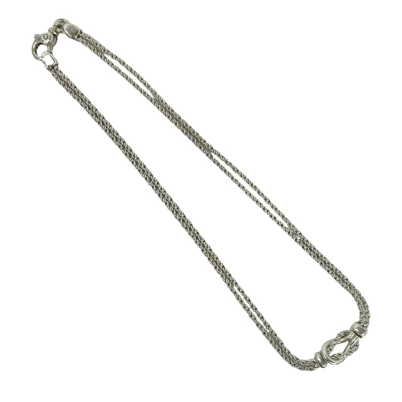 TIFFANY&Co. ティファニー ダブルロープ センターノット ネックレス 5