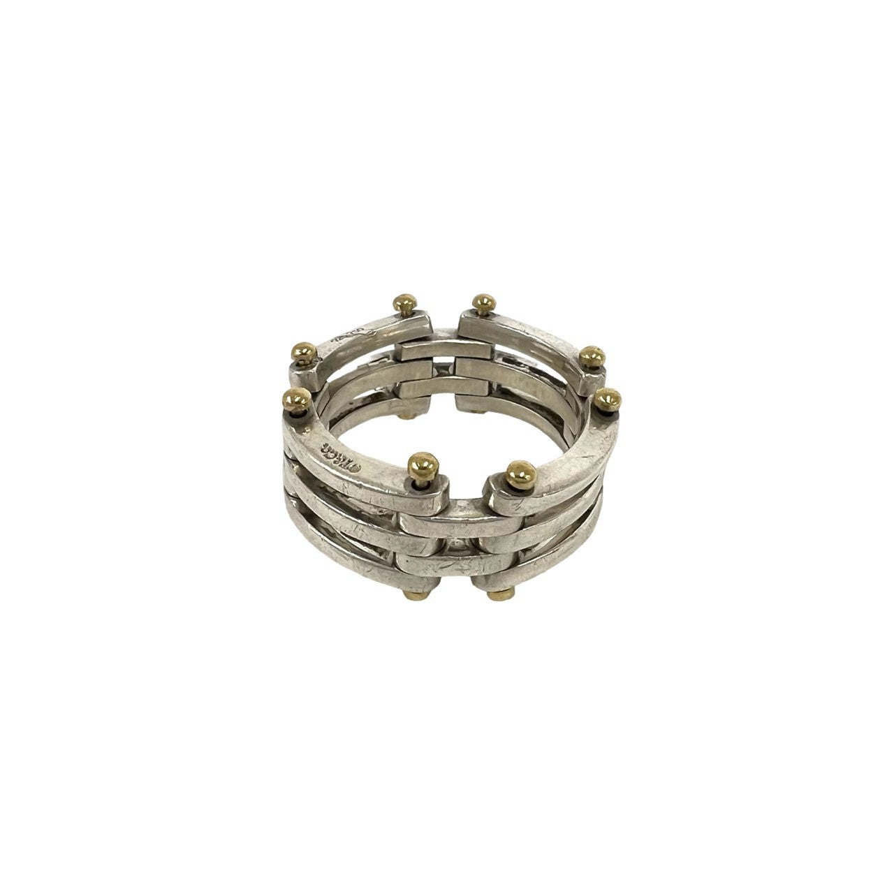 TIFFANY&Co. ティファニー (Vintage) ゲート リング 925 K18 750 指輪 5