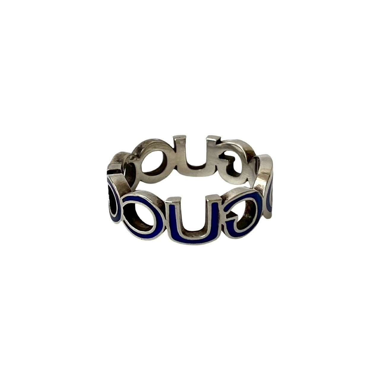 GUCCI インターロッキング G エナメル リング 5