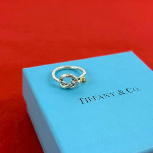 TIFFANY&Co. ティファニー (Vintage) ラブノット リング ラブノット リング 指輪 925 K18 750 YG