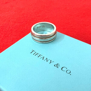 TIFFANY&Co. ティファニー (Vintage) グルーブド ダブルライン リング 指輪