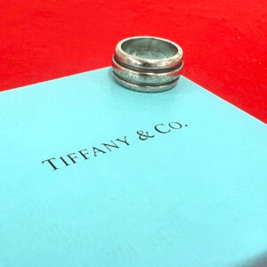 TIFFANY&Co. ティファニー (Vintage) グルーブド ダブルライン リング 指輪