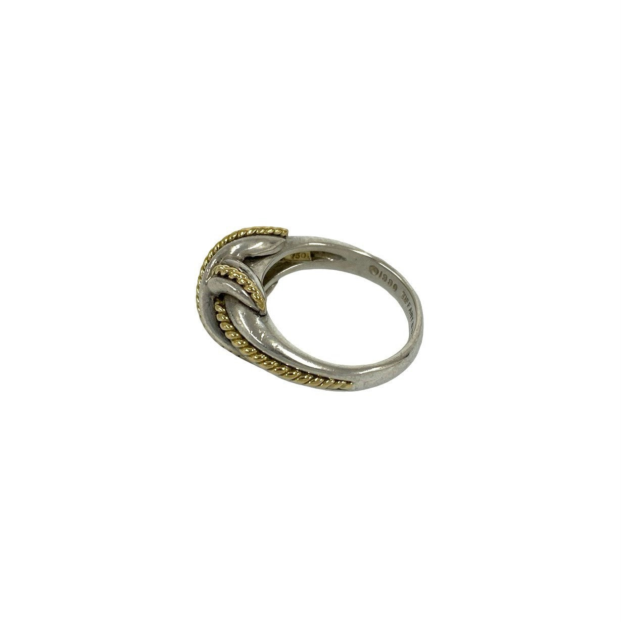 TIFFANY&Co. ティファニー (Vintage) シグネチャー クロス リング 指輪 13号 925 K18 750YG 4