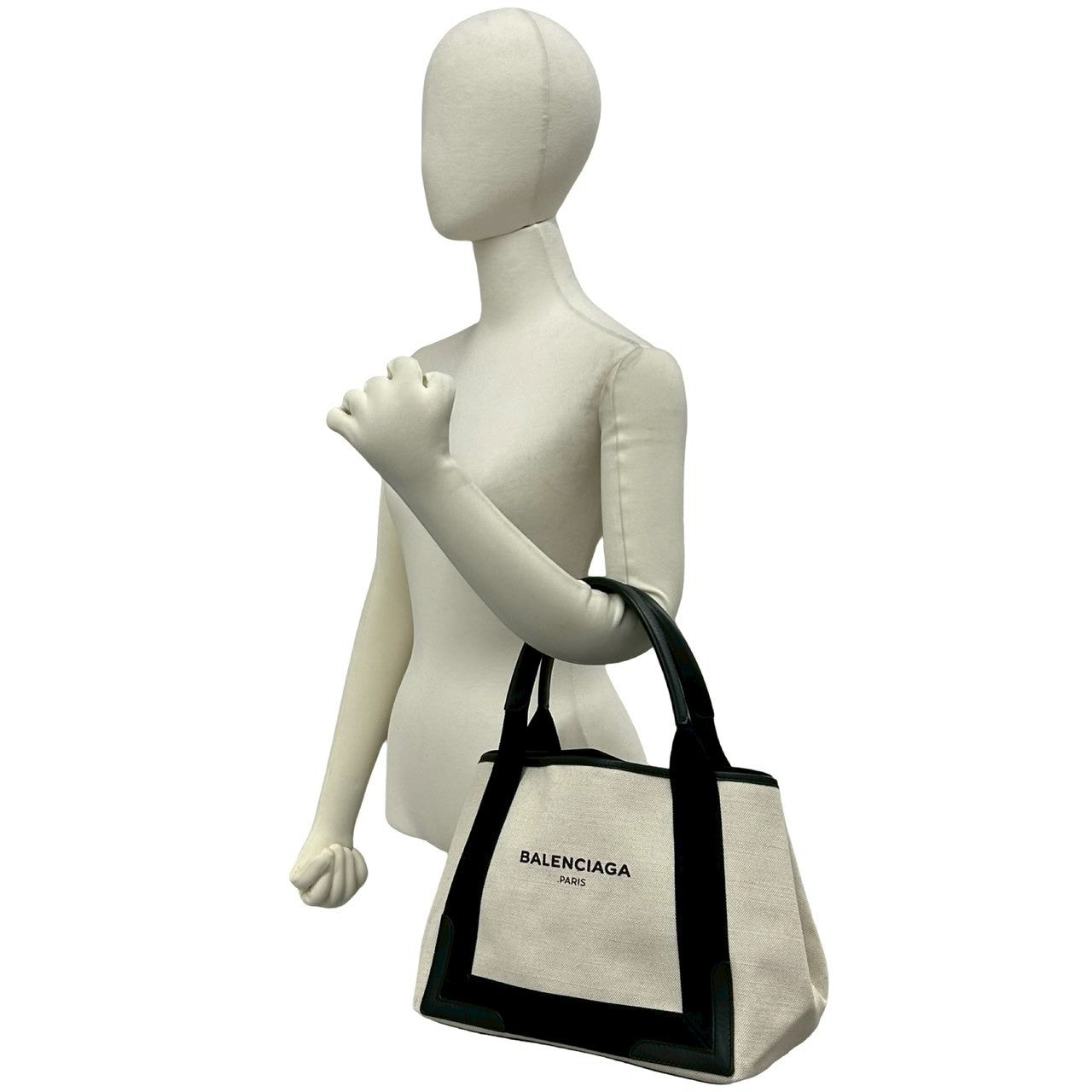 BALENCIAGA バレンシアガ ネイビーカバス S ハンドバッグ 2