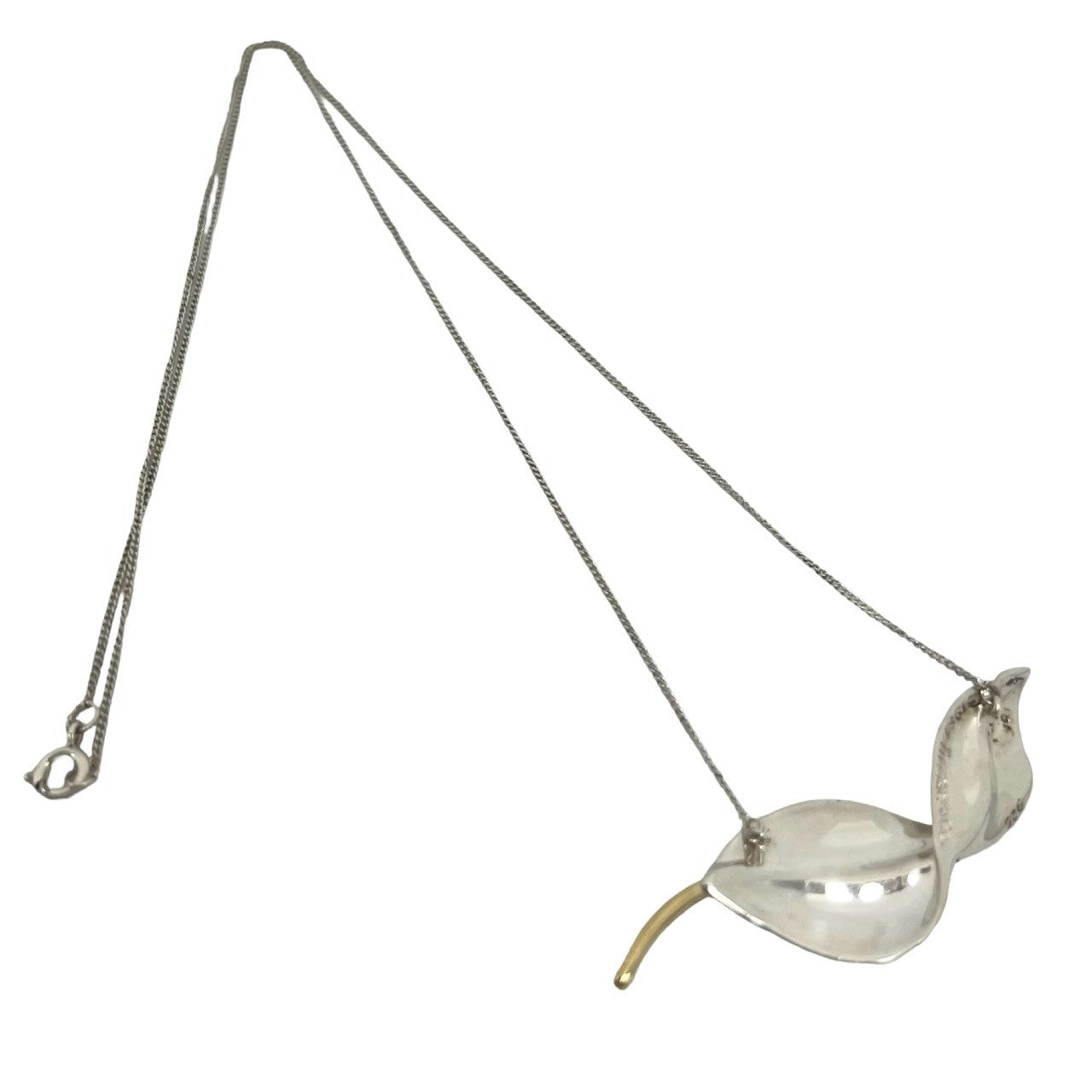 TIFFANY&Co. ティファニー (Vintage) リーフモチーフ ネックレス 925 K18 750YG 6