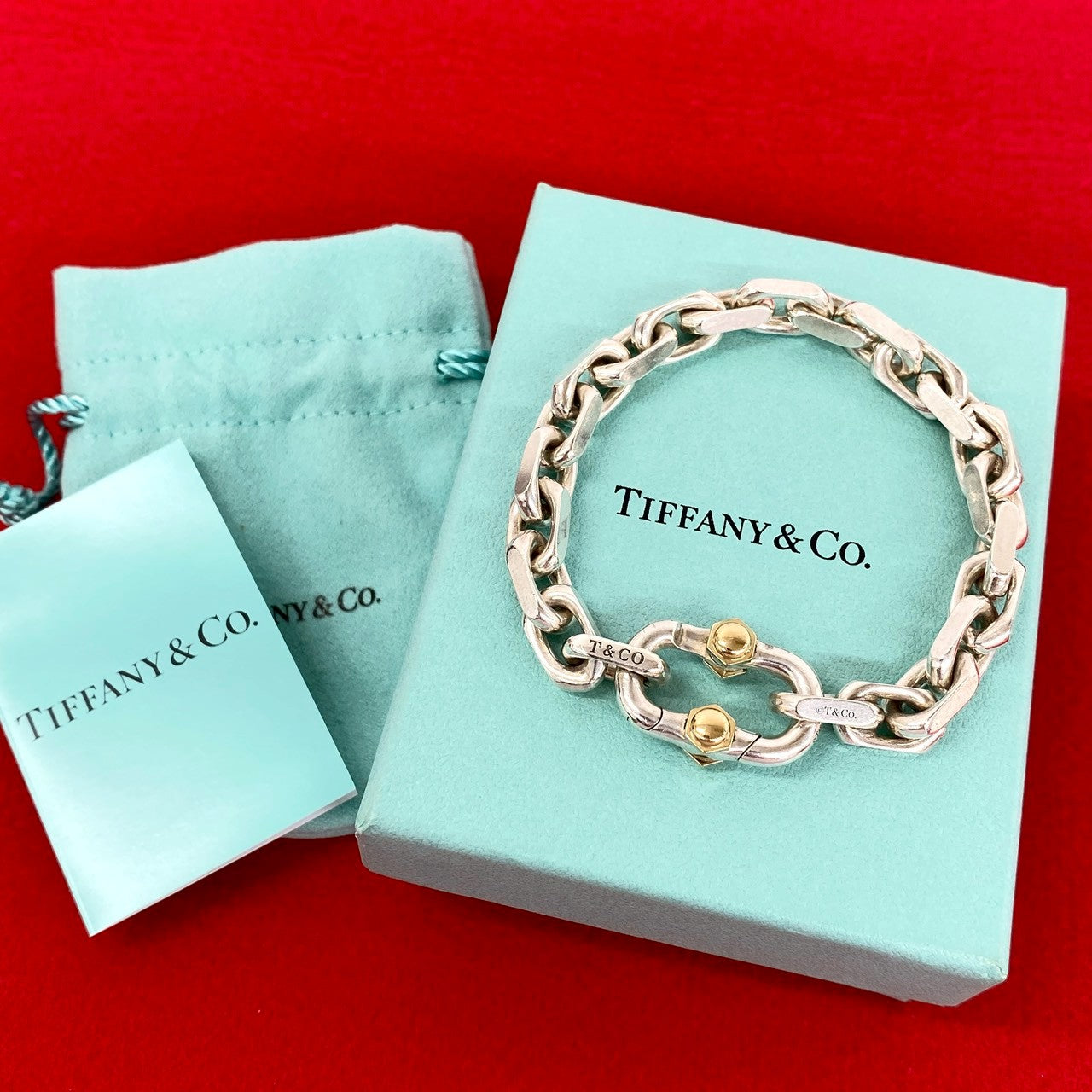 TIFFANY&Co. ティファニー メイカーズ ブレスレット 925 K18 750YG